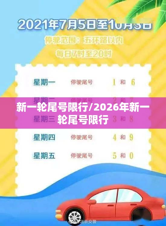 新一轮尾号限行/2026年新一轮尾号限行