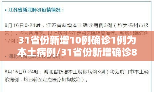 31省份新增10例确诊1例为本土病例/31省份新增确诊8例本土2例 31省份新增10例确诊1例为本土病例/31省份新增确诊8例本土2例