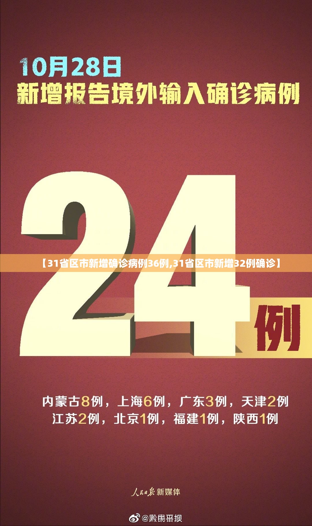 【31省区市新增确诊病例36例,31省区市新增32例确诊】