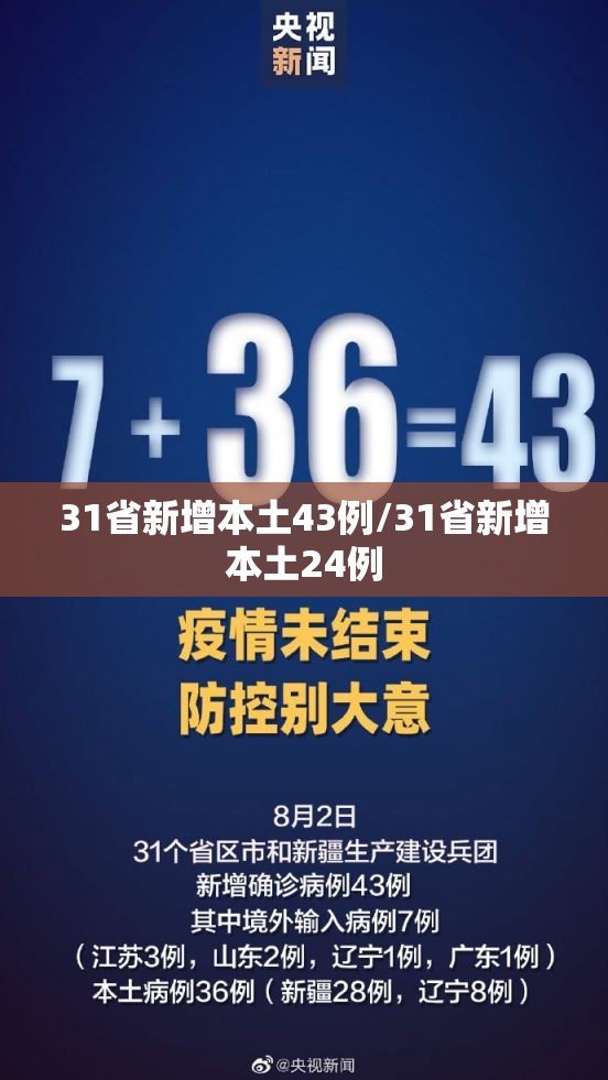 31省新增本土43例/31省新增本土24例