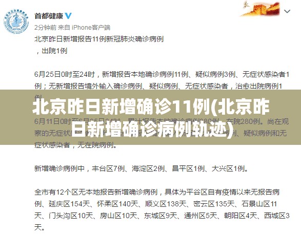 北京昨日新增确诊11例(北京昨日新增确诊病例轨迹) 北京昨日新增确诊11例(北京昨日新增确诊病例轨迹)