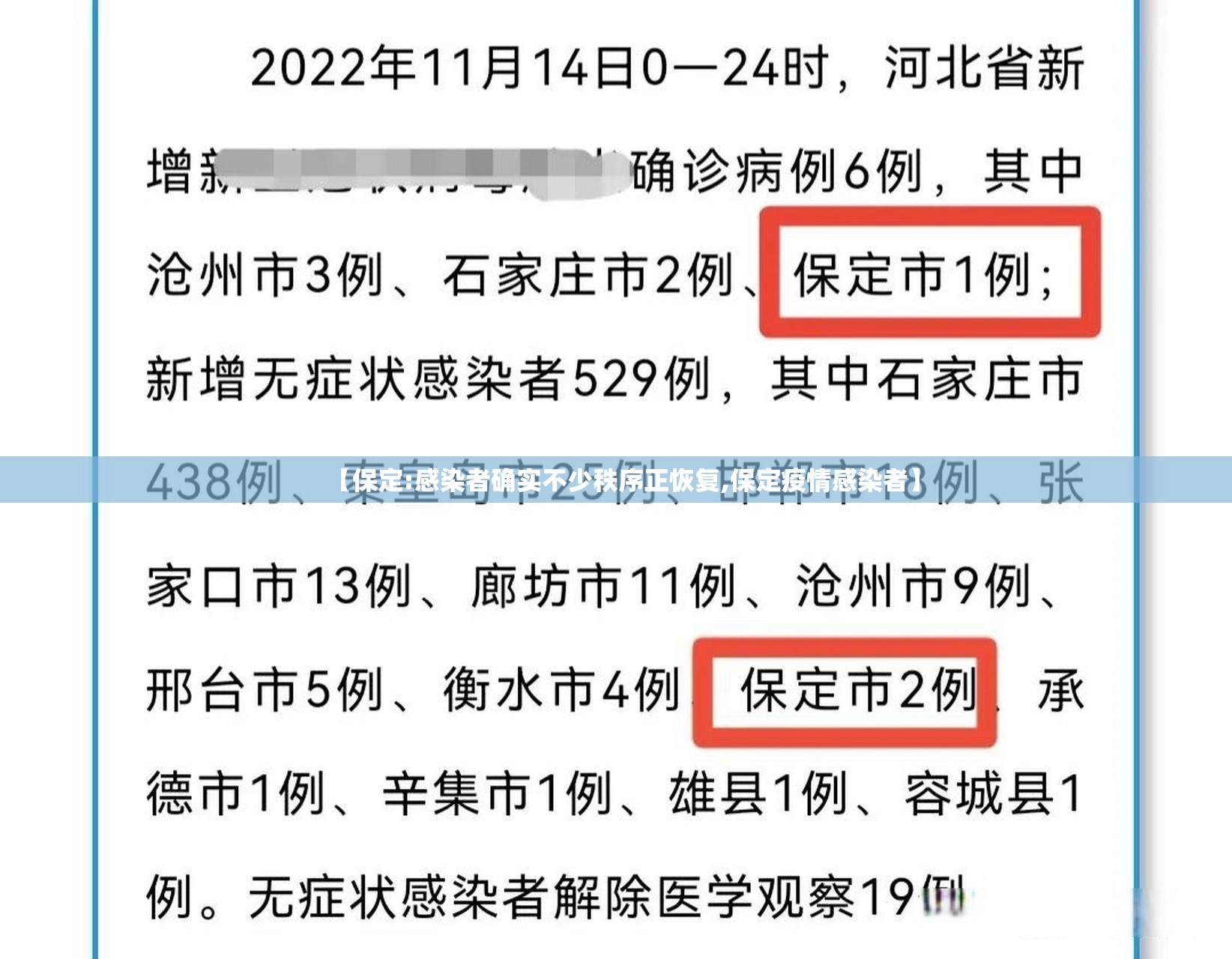 【保定:感染者确实不少秩序正恢复,保定疫情感染者】 【保定:感染者确实不少秩序正恢复,保定疫情感染者】