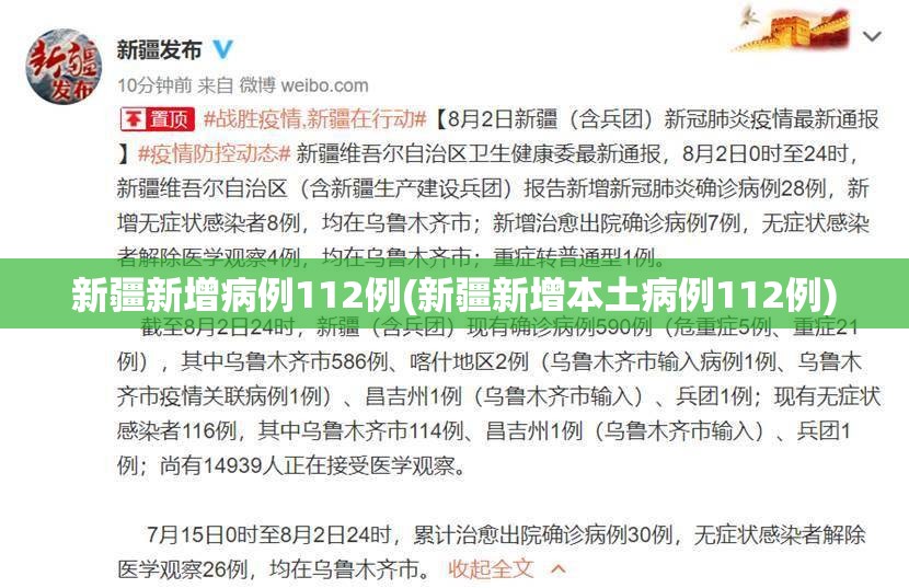 新疆新增病例112例(新疆新增本土病例112例) 新疆新增病例112例(新疆新增本土病例112例)