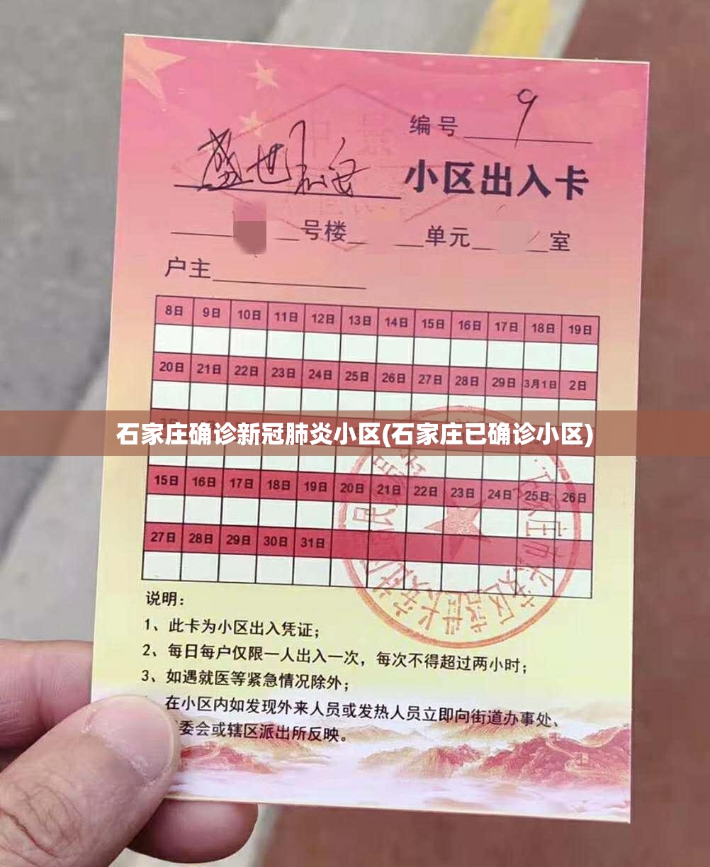 石家庄确诊新冠肺炎小区(石家庄已确诊小区) 石家庄确诊新冠肺炎小区(石家庄已确诊小区)