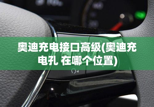 奥迪充电接口高级(奥迪充电孔 在哪个位置)