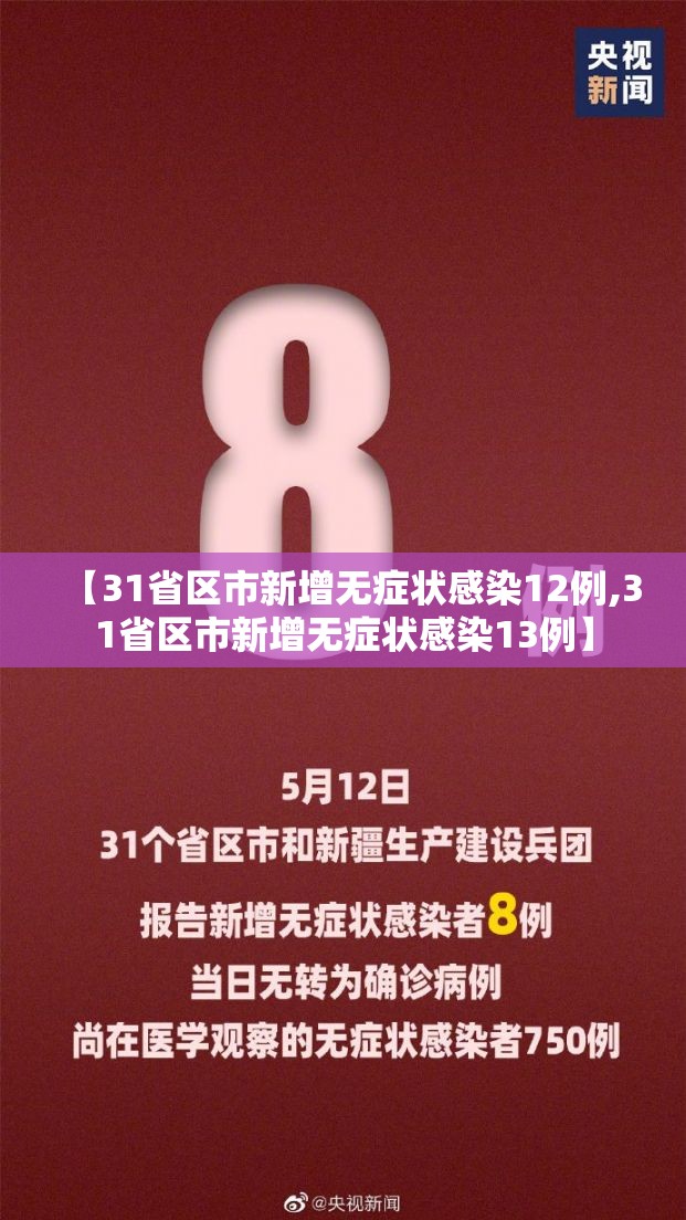 【31省区市新增无症状感染12例,31省区市新增无症状感染13例】 【31省区市新增无症状感染12例,31省区市新增无症状感染13例】