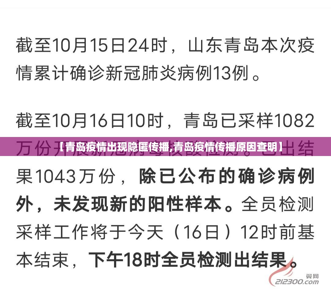 【青岛疫情出现隐匿传播,青岛疫情传播原因查明】 【青岛疫情出现隐匿传播,青岛疫情传播原因查明】