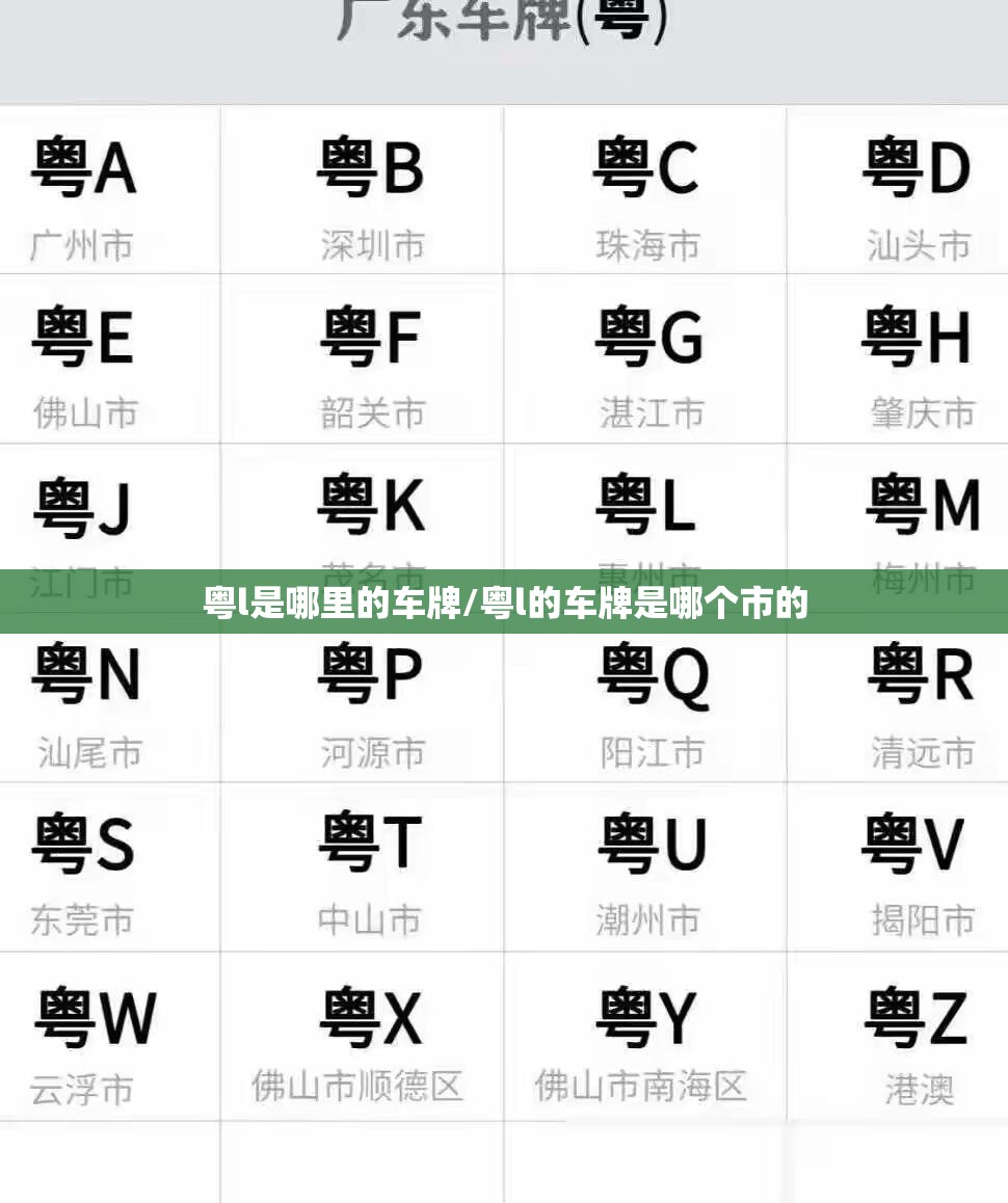 粤l是哪里的车牌/粤l的车牌是哪个市的 粤l是哪里的车牌/粤l的车牌是哪个市的