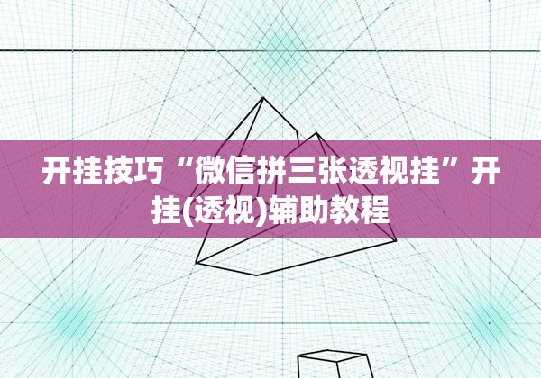 开挂技巧“微信拼三张透视挂”开挂(透视)辅助教程