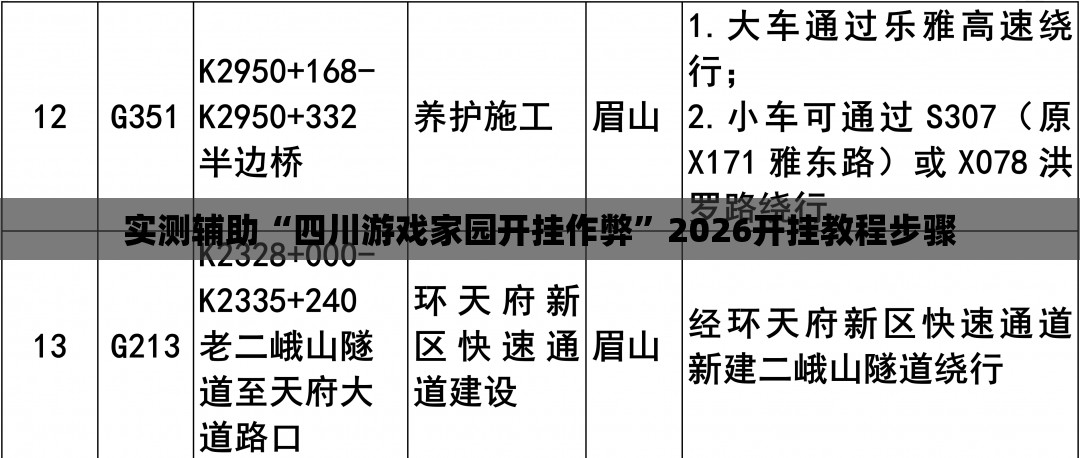 实测辅助“四川游戏家园开挂作弊”2026开挂教程步骤