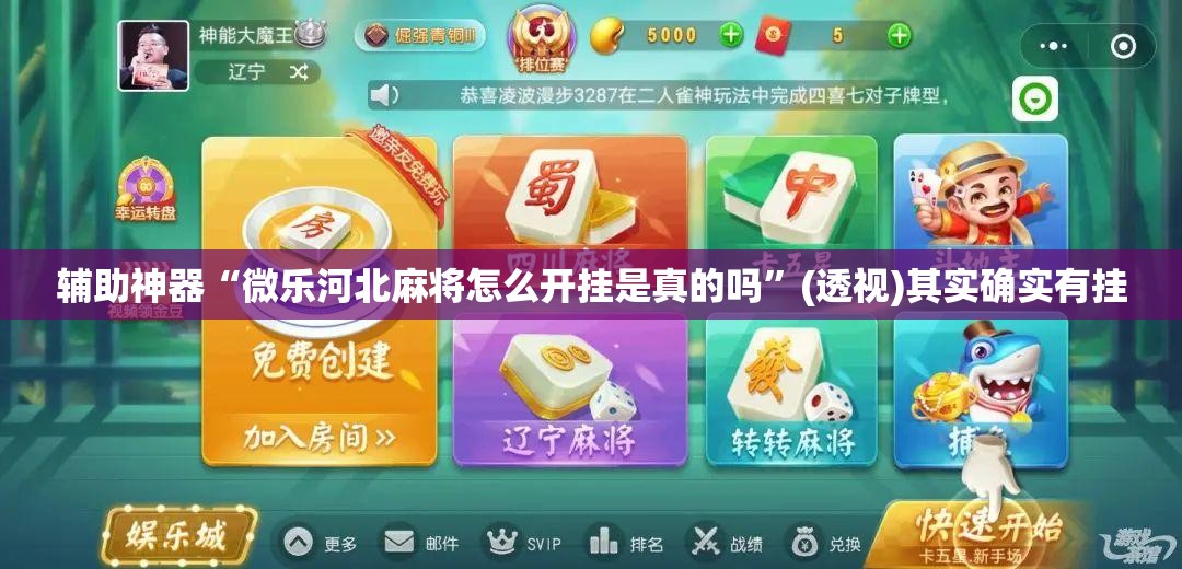 辅助神器“微乐河北麻将怎么开挂是真的吗”(透视)其实确实有挂
