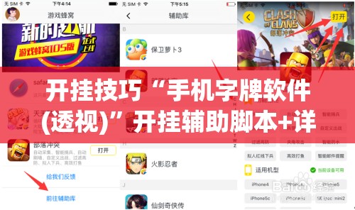 开挂技巧“手机字牌软件(透视)”开挂辅助脚本+详细开挂安装教程