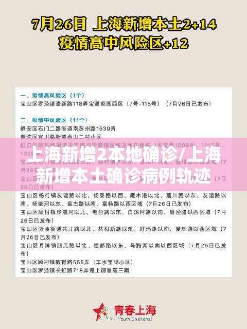 上海新增2本地确诊/上海新增本土确诊病例轨迹 上海新增2本地确诊/上海新增本土确诊病例轨迹
