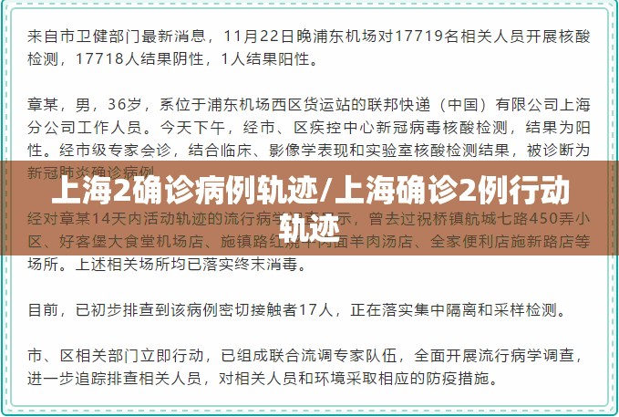 上海2确诊病例轨迹/上海确诊2例行动轨迹 上海2确诊病例轨迹/上海确诊2例行动轨迹