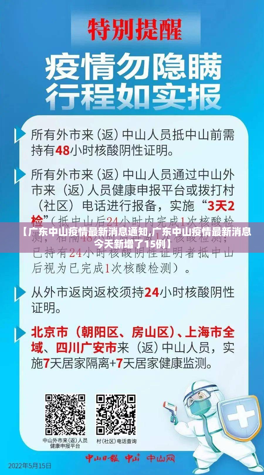 【广东中山疫情最新消息通知,广东中山疫情最新消息今天新增了15例】 【广东中山疫情最新消息通知,广东中山疫情最新消息今天新增了15例】