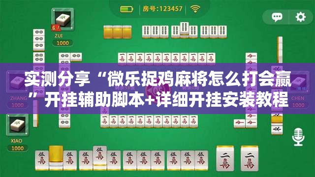 实测分享“微乐捉鸡麻将怎么打会赢”开挂辅助脚本+详细开挂安装教程