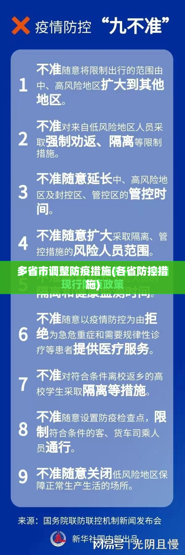 多省市调整防疫措施(各省防控措施) 多省市调整防疫措施(各省防控措施)