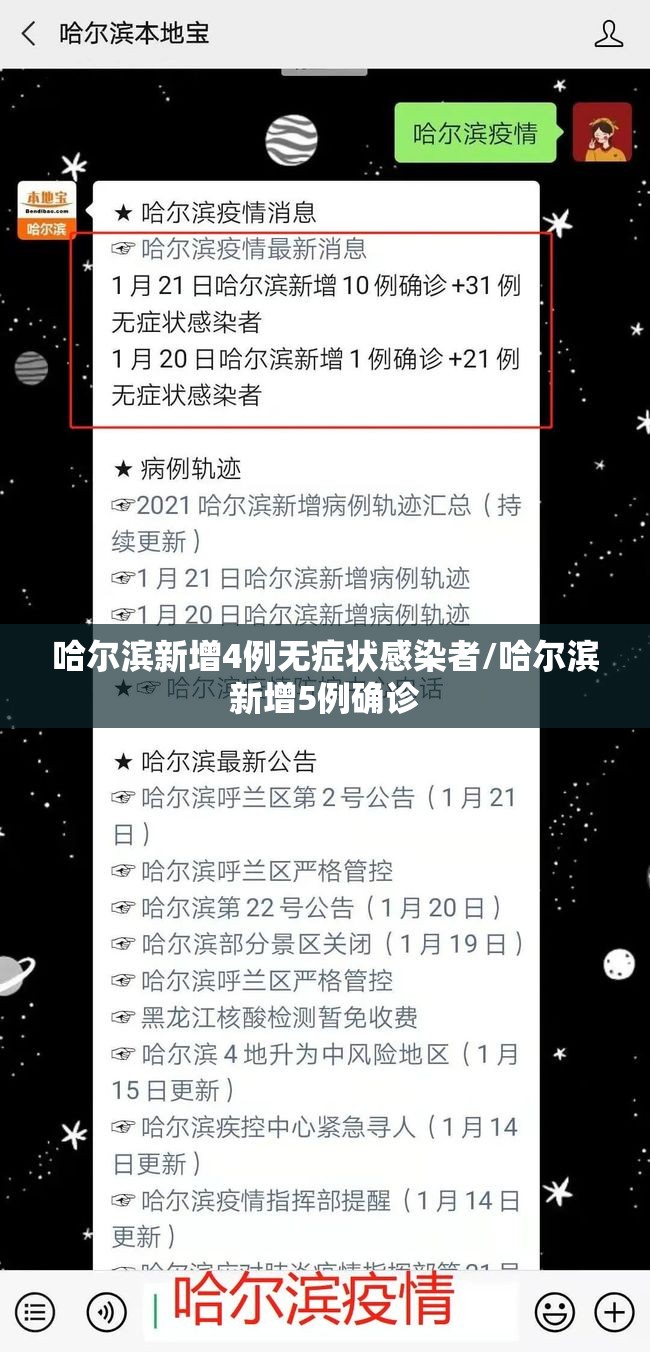 哈尔滨新增4例无症状感染者/哈尔滨新增5例确诊 哈尔滨新增4例无症状感染者/哈尔滨新增5例确诊