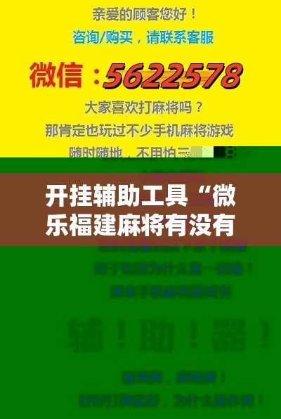 开挂辅助工具“微乐福建麻将有没有挂”详细分享装挂步骤