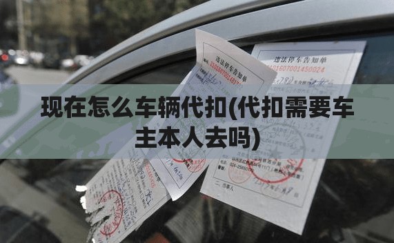 现在怎么车辆代扣(代扣需要车主本人去吗)
