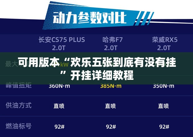 可用版本“欢乐五张到底有没有挂”开挂详细教程