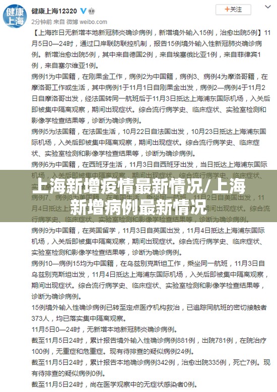 上海新增疫情最新情况/上海新增病例最新情况