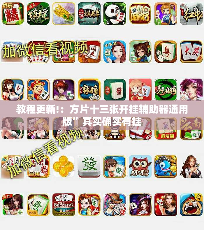 教程更新!：方片十三张开挂辅助器通用版”其实确实有挂