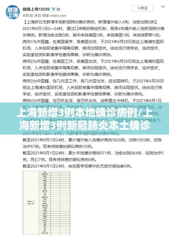 上海新增3例本地确诊病例/上海新增3例新冠肺炎本土确诊病例 上海新增3例本地确诊病例/上海新增3例新冠肺炎本土确诊病例