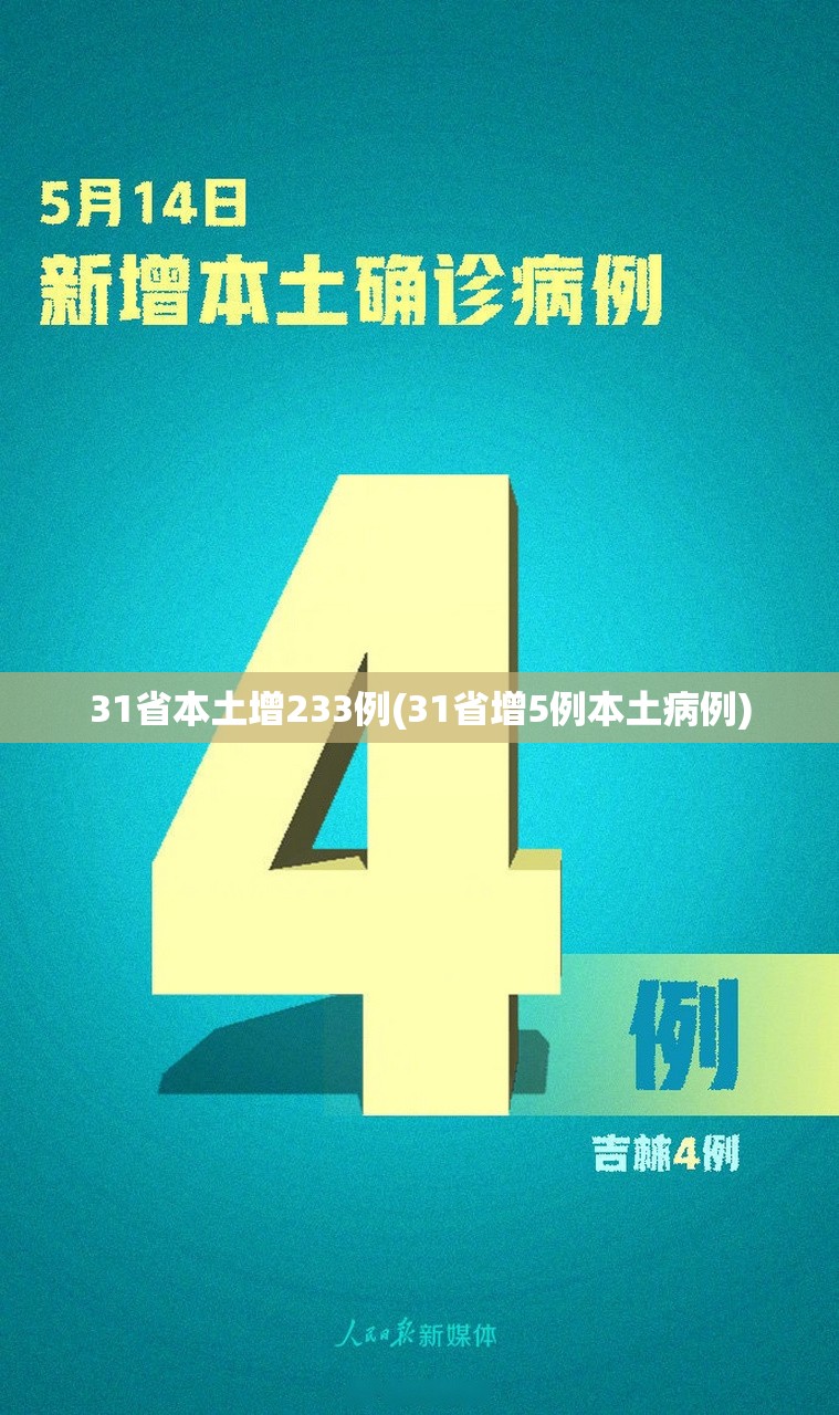 31省本土增233例(31省增5例本土病例) 31省本土增233例(31省增5例本土病例)