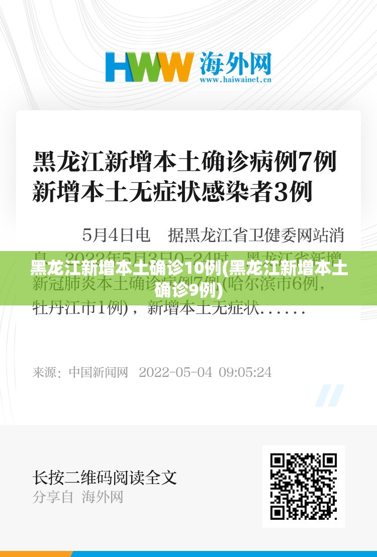 黑龙江新增本土确诊10例(黑龙江新增本土确诊9例) 黑龙江新增本土确诊10例(黑龙江新增本土确诊9例)