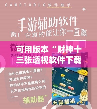 可用版本“财神十三张透视软件下载(透视)”开挂辅助脚本+详细开挂安装教程