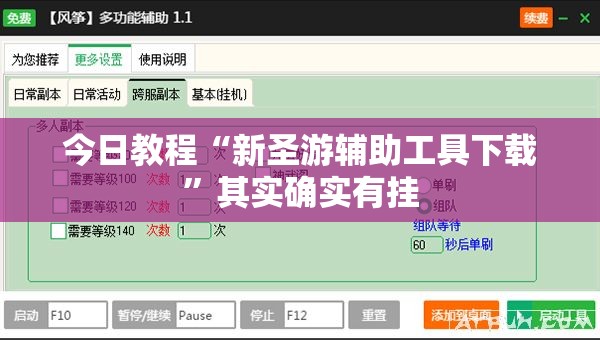 今日教程“新圣游辅助工具下载”其实确实有挂