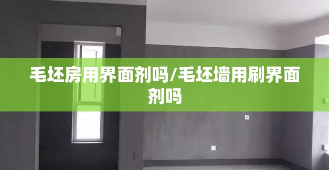毛坯房用界面剂吗/毛坯墙用刷界面剂吗