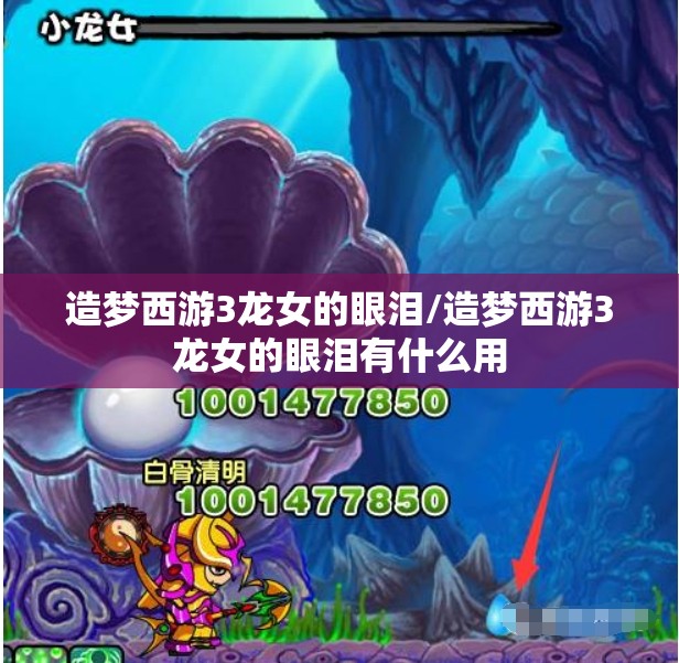 造梦西游3龙女的眼泪/造梦西游3龙女的眼泪有什么用