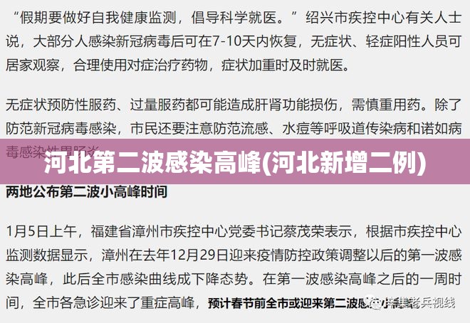 河北第二波感染高峰(河北新增二例) 河北第二波感染高峰(河北新增二例)