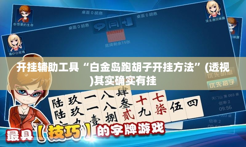 开挂辅助工具“白金岛跑胡子开挂方法”(透视)其实确实有挂