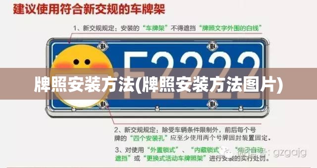 牌照安装方法(牌照安装方法图片)