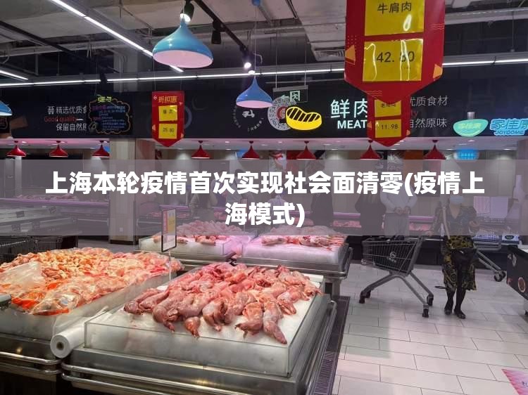 上海本轮疫情首次实现社会面清零(疫情上海模式) 上海本轮疫情首次实现社会面清零(疫情上海模式)