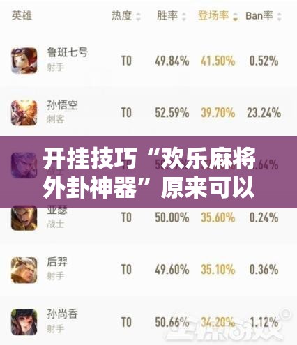 开挂技巧“欢乐麻将外卦神器	”原来可以开挂