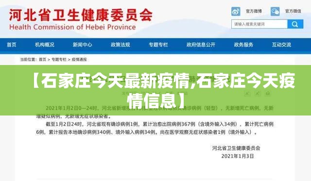 【石家庄今天最新疫情,石家庄今天疫情信息】 【石家庄今天最新疫情,石家庄今天疫情信息】