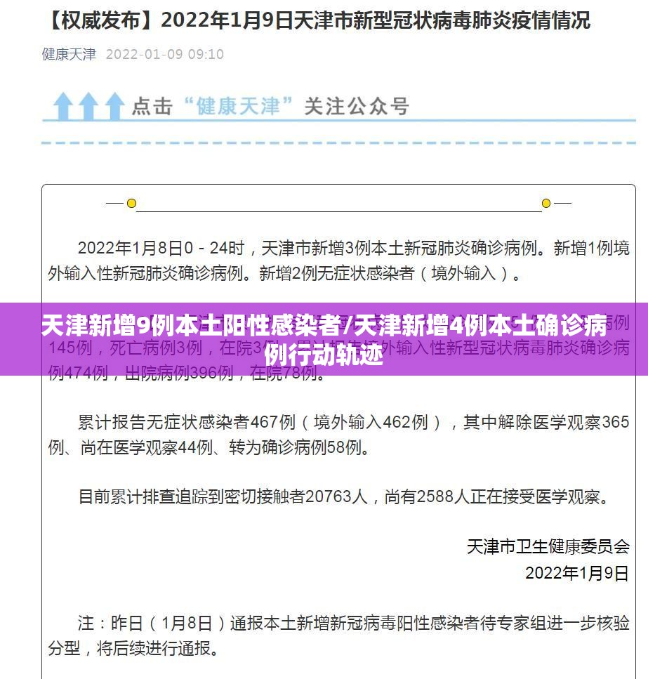 天津新增9例本土阳性感染者/天津新增4例本土确诊病例行动轨迹 天津新增9例本土阳性感染者/天津新增4例本土确诊病例行动轨迹