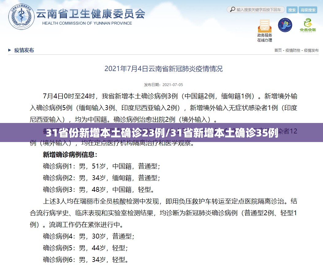 31省份新增本土确诊23例/31省新增本土确诊35例 31省份新增本土确诊23例/31省新增本土确诊35例