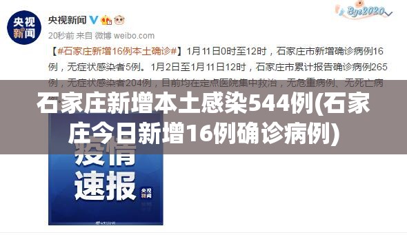 石家庄新增本土感染544例(石家庄今日新增16例确诊病例) 石家庄新增本土感染544例(石家庄今日新增16例确诊病例)