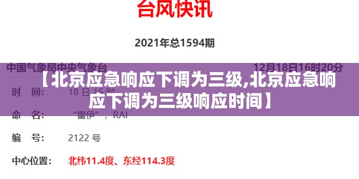 【北京应急响应下调为三级,北京应急响应下调为三级响应时间】 【北京应急响应下调为三级,北京应急响应下调为三级响应时间】