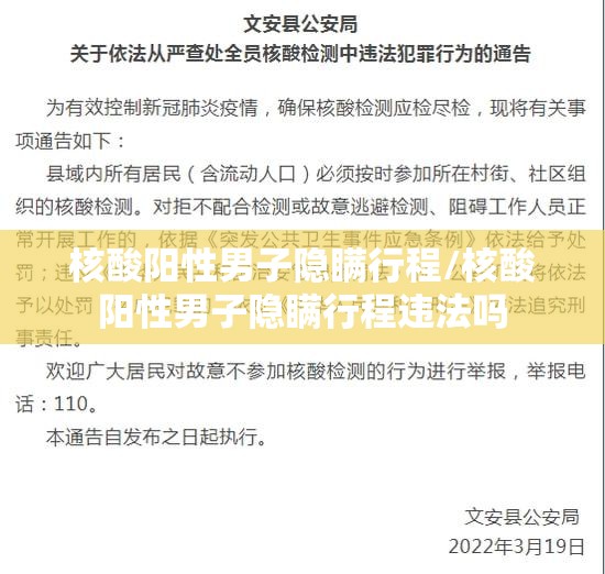 核酸阳性男子隐瞒行程/核酸阳性男子隐瞒行程违法吗 核酸阳性男子隐瞒行程/核酸阳性男子隐瞒行程违法吗