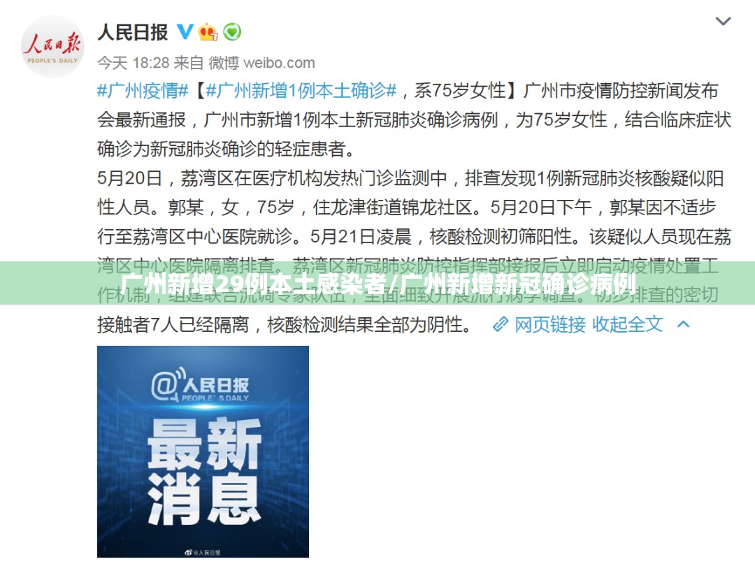 广州新增29例本土感染者/广州新增新冠确诊病例 广州新增29例本土感染者/广州新增新冠确诊病例