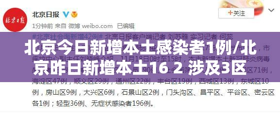 北京今日新增本土感染者1例/北京昨日新增本土16 2 涉及3区 北京今日新增本土感染者1例/北京昨日新增本土16 2 涉及3区