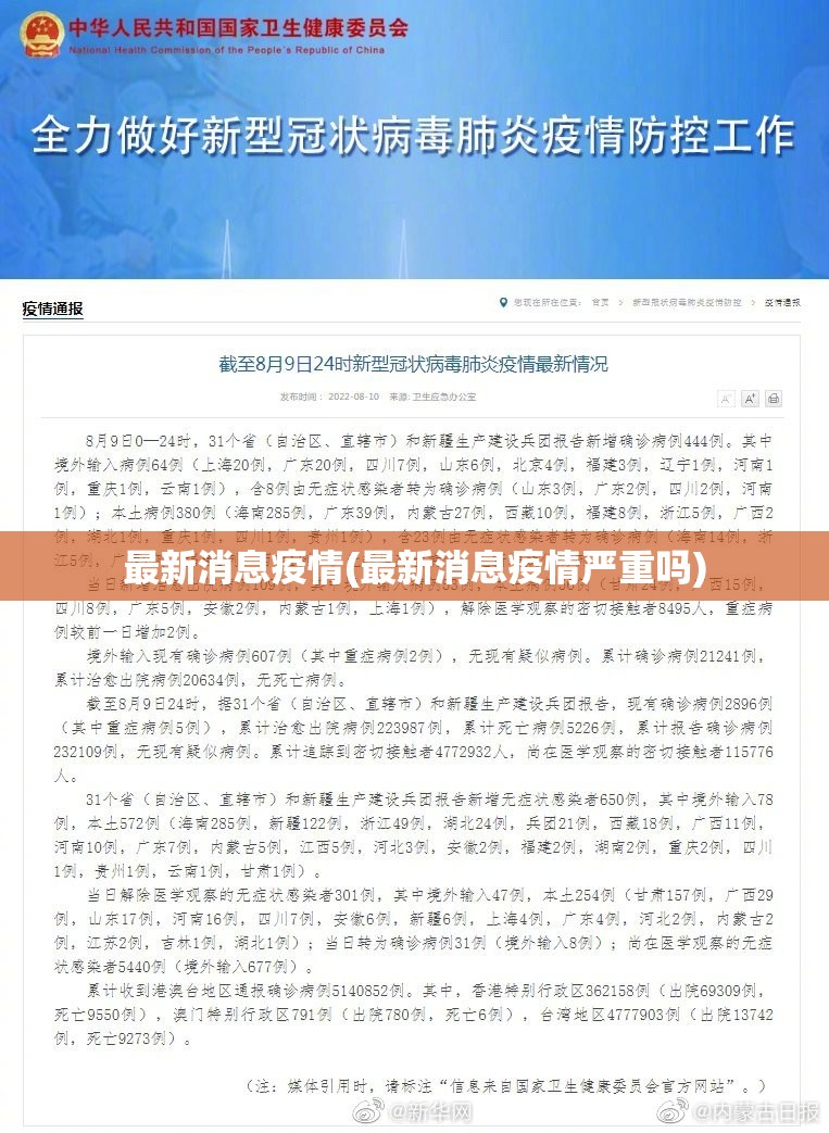 最新消息疫情(最新消息疫情严重吗) 最新消息疫情(最新消息疫情严重吗)