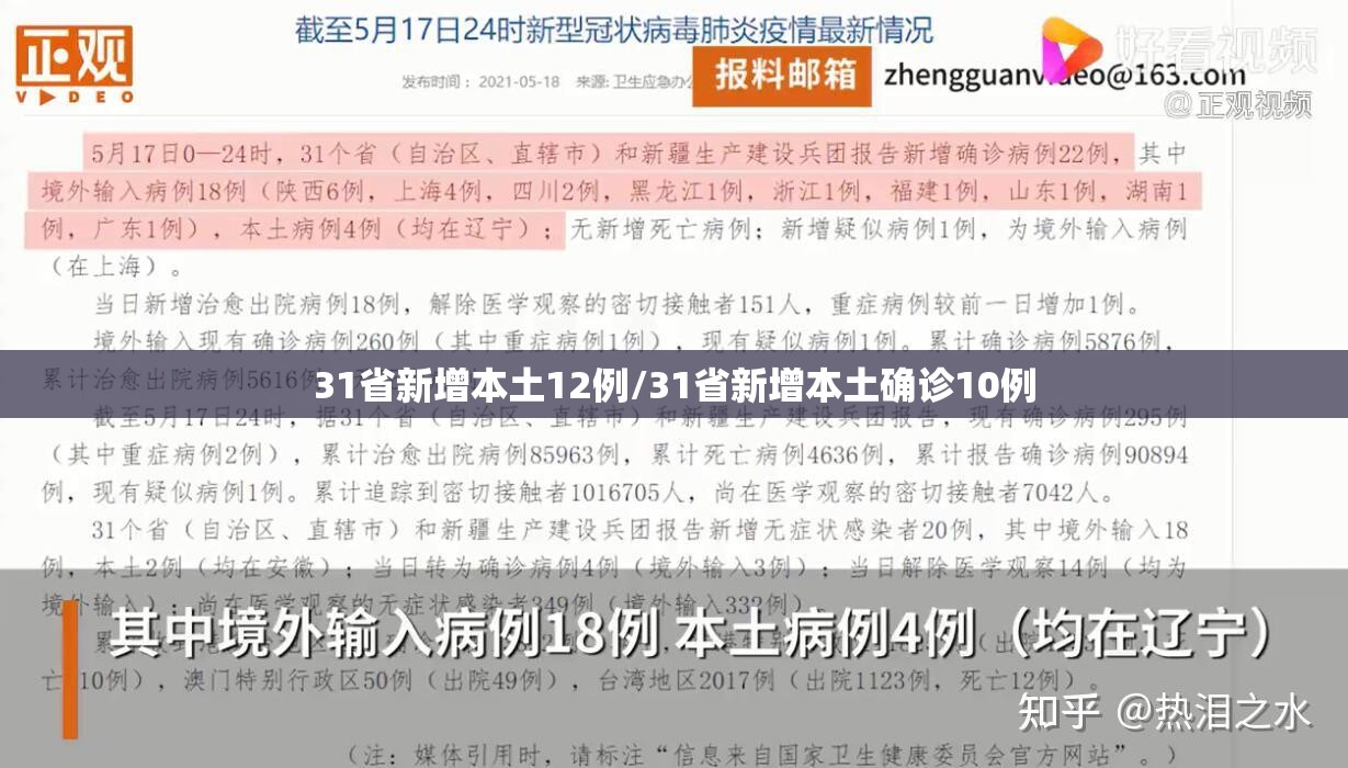 31省新增本土12例/31省新增本土确诊10例