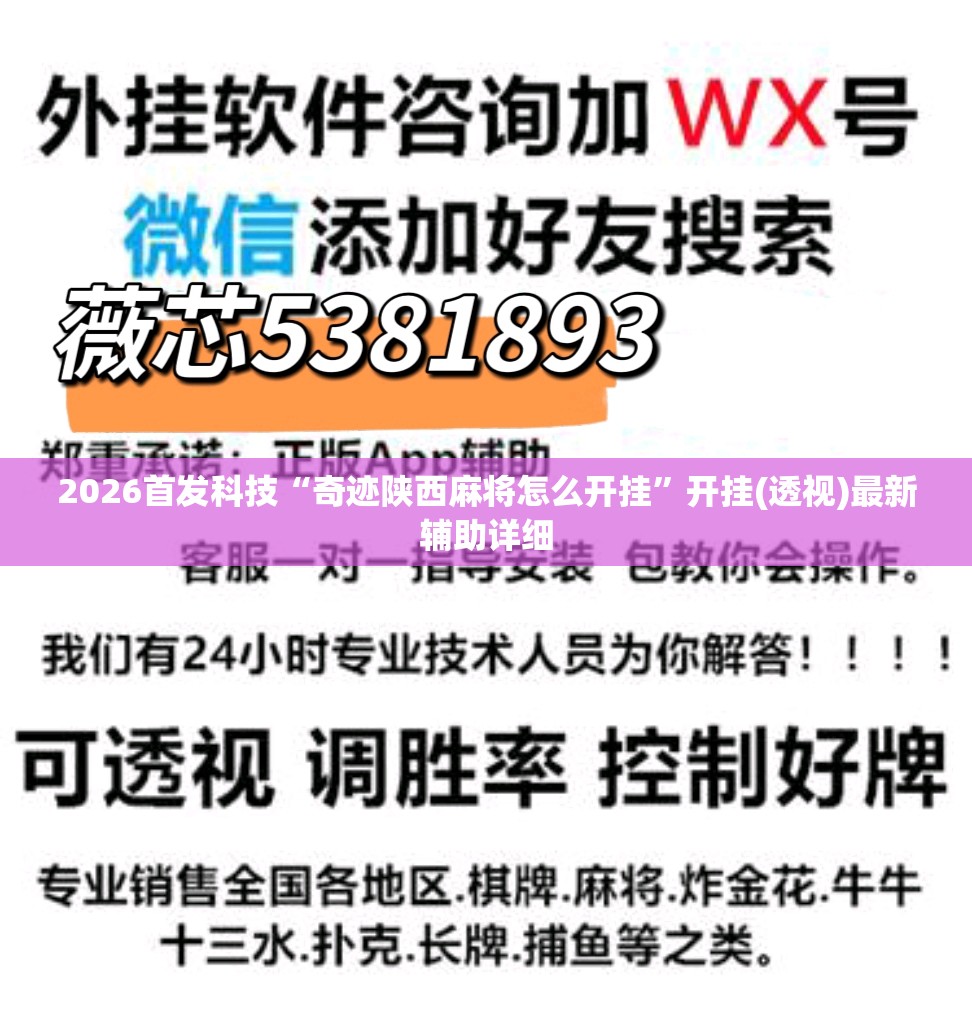 2026首发科技“奇迹陕西麻将怎么开挂”开挂(透视)最新辅助详细